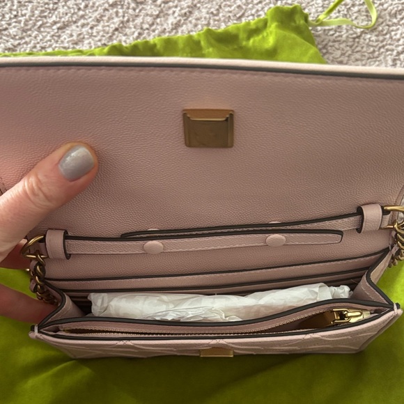 Tory Burch Fleming Soft Grained Wallet Chain Bag like 🆕 - Picture 7 of 11